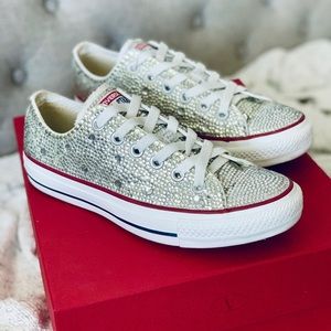 Rhinestone Converse - Size 7
